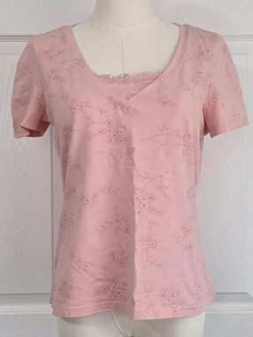 ♡ Pink Floral Tee ♡